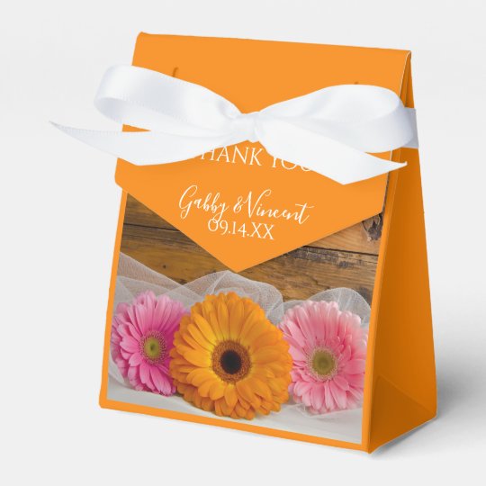 Daisy Trio Country Wedding Favor Box Zazzle Com