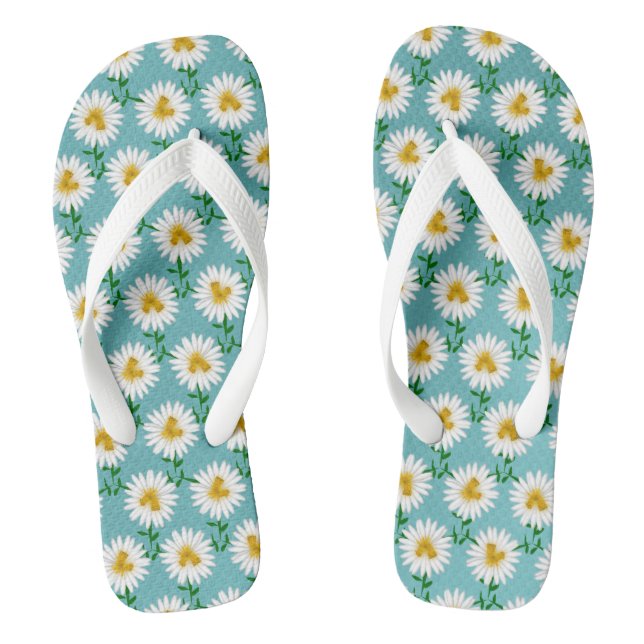 Daisy Unicorns Flip Flops (Footbed)