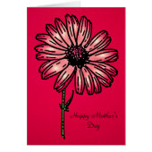 Daisy vintage Happy Mother's Day card (Front)