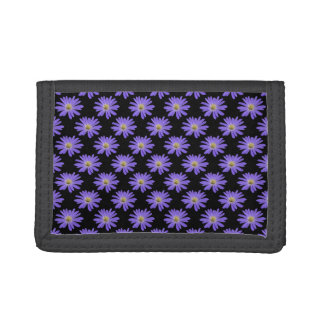 Daisy Wallet Purple Daisy Blue Flower Wallets