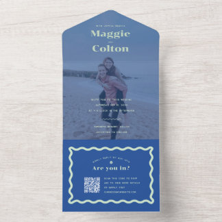 Daisy Wedding All In One Invitation