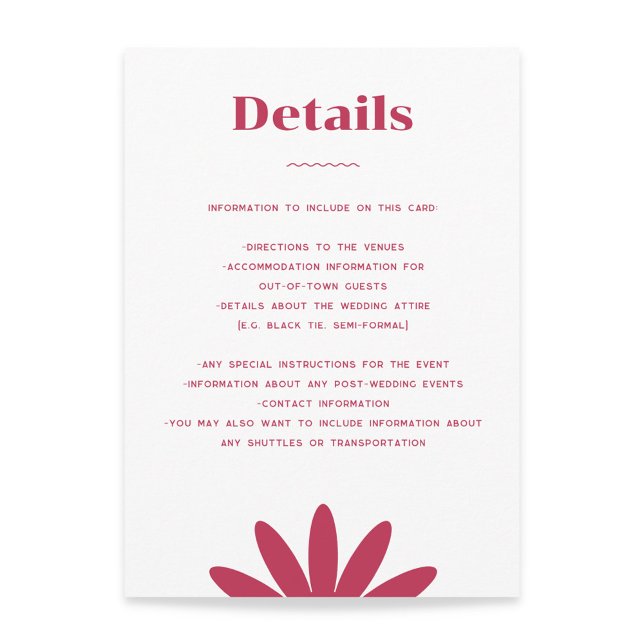 Daisy Wedding Enclosure Card (Creator Uploaded)