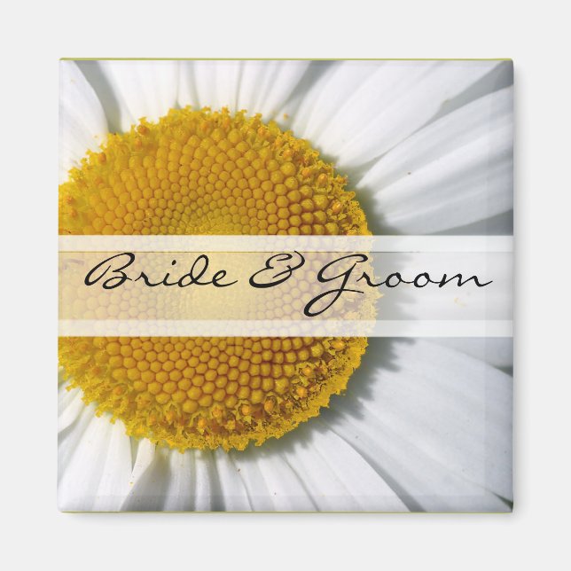 Daisy Wedding Magnets or Customize for Any Event- (Front)