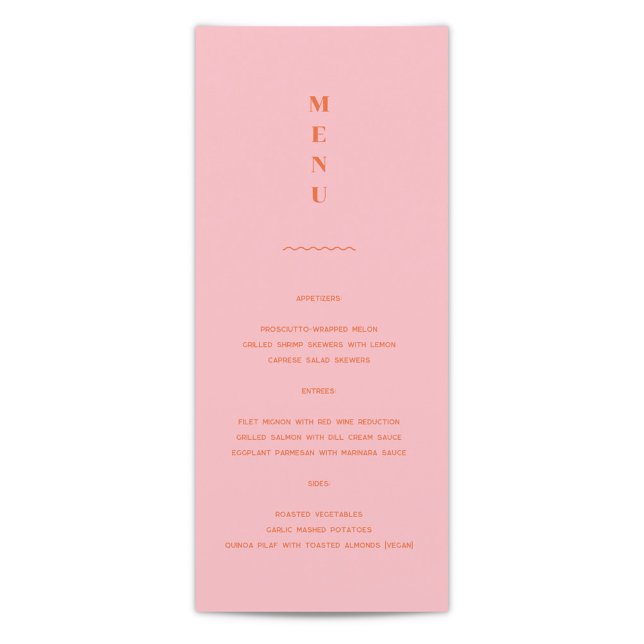 Daisy Wedding Menu (Creator Uploaded)