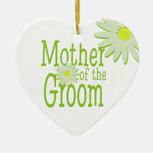 Daisy Wedding/ Mother of the Groom Ceramic Ornament