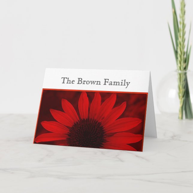 Daisy Wedding Notecard Template (Front)