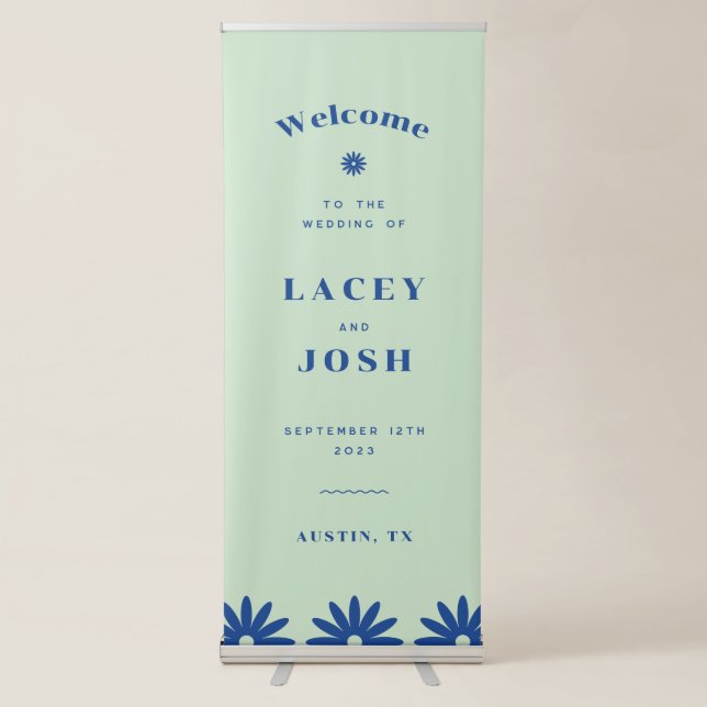 Daisy Wedding Welcome Sign (Front)