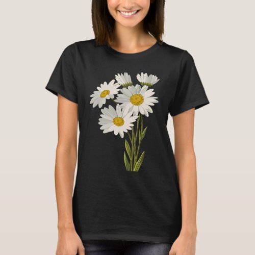 Daisy White Daisy Flower T_Shirt