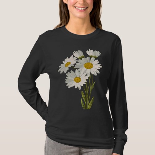 Daisy White Daisy Flower T_Shirt