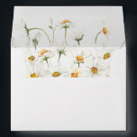 Daisy White Floral Envelope<br><div class="desc">Complete your wedding,  graduation,  or party suite with your Daisy White Floral  envelopes.  Add your address or order blank and get address labels to complete the look.</div>