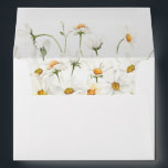 Daisy White Floral Envelope<br><div class="desc">Complete your wedding,  graduation,  or party suite with your Daisy White Floral  envelopes.  Add your address or order blank and get address labels to complete the look.</div>