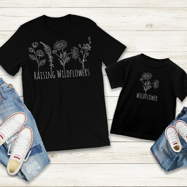 Daisy Wildflower Girl Daughter Mama Mini Outfits T-Shirt (Creator Uploaded)