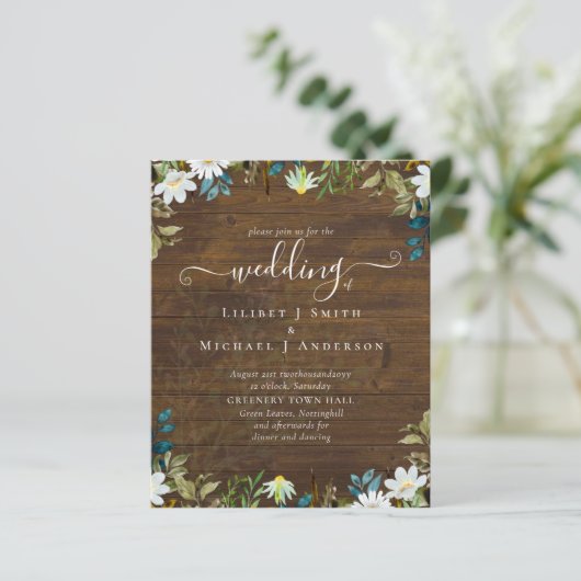 Daisy Wildflowers Greenery Wedding (Standing Front)