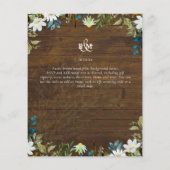 Daisy Wildflowers Greenery Wedding (Back)