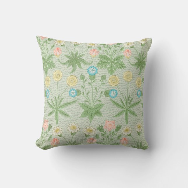 Daisy, William Morris Throw Pillow (Front)