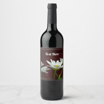 Daisy Wine Label by MarianaEwa at Zazzle
