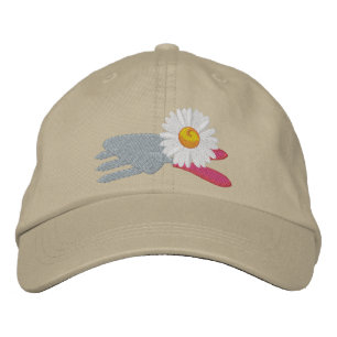 Daisy with Garden Tools Embroidered Baseball Hat