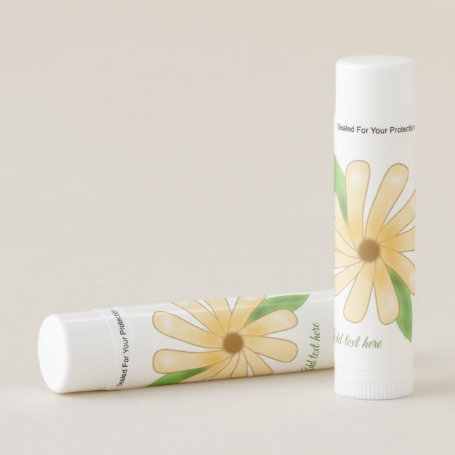 Daisy with leaves lip balm (Front)