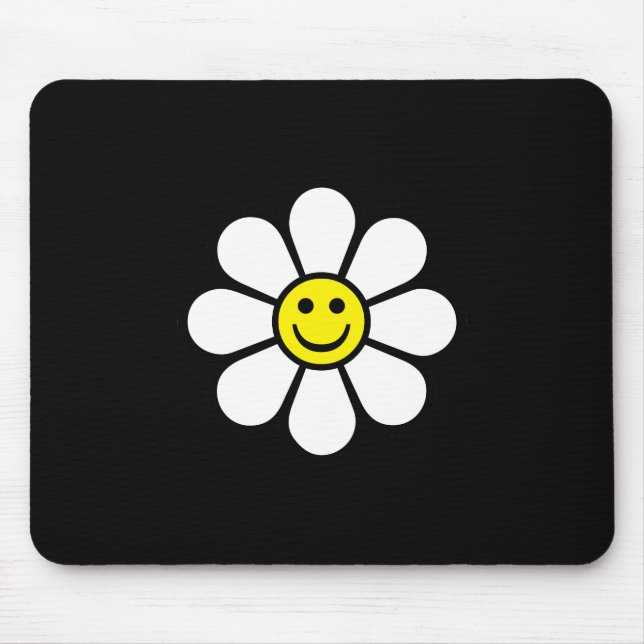 Daisy with Yellow Face Mouse Pad (Front)