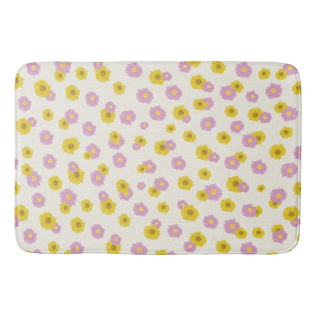 Daisy Wrapping paper Bath Mat (Front)