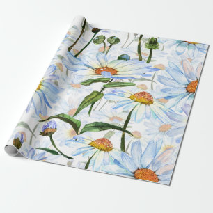 Daisy Wrapping Paper Flower White