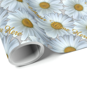 Daisy Wrapping Paper Personalized Gift Paper