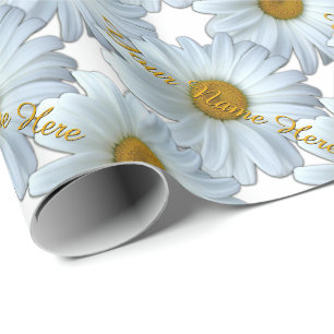 Daisy Wrapping Paper Personalized Gift Paper
