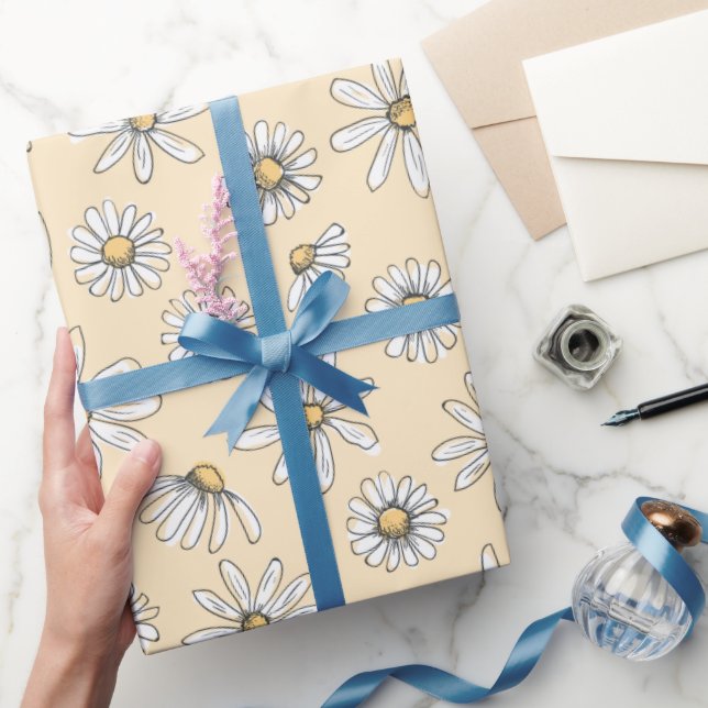 Daisy Wrapping Paper - Yellow (Gifting)