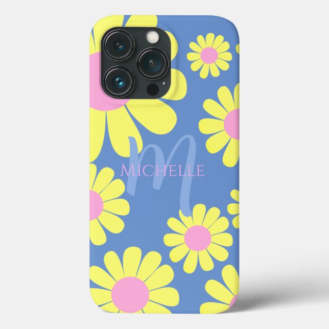 Daisy Yellow Blue Case-Mate iPhone Case (Back)
