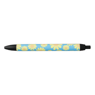Daisy Yellow Blue Pen