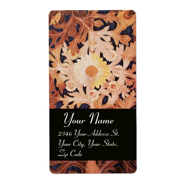 DAISY , yellow brown black Label (Front)