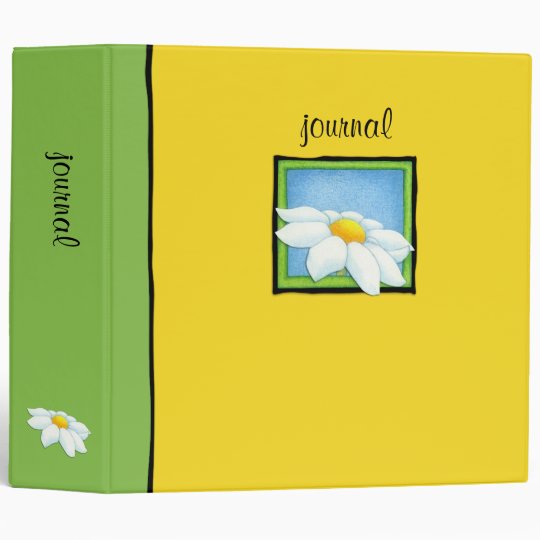 Daisy yellow green Binder