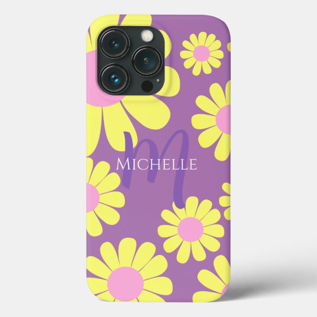 Daisy Yellow Lilac Case-Mate iPhone Case (Back)