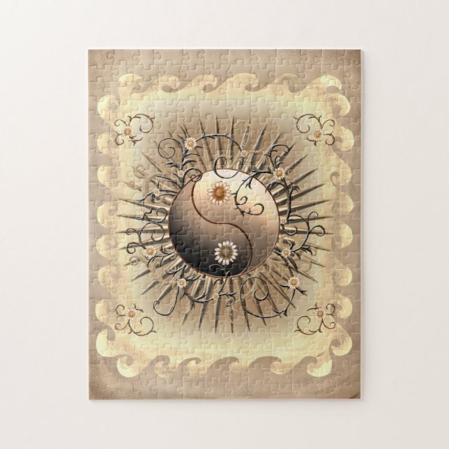 Daisy Yin Yang Jigsaw Puzzle (Vertical)