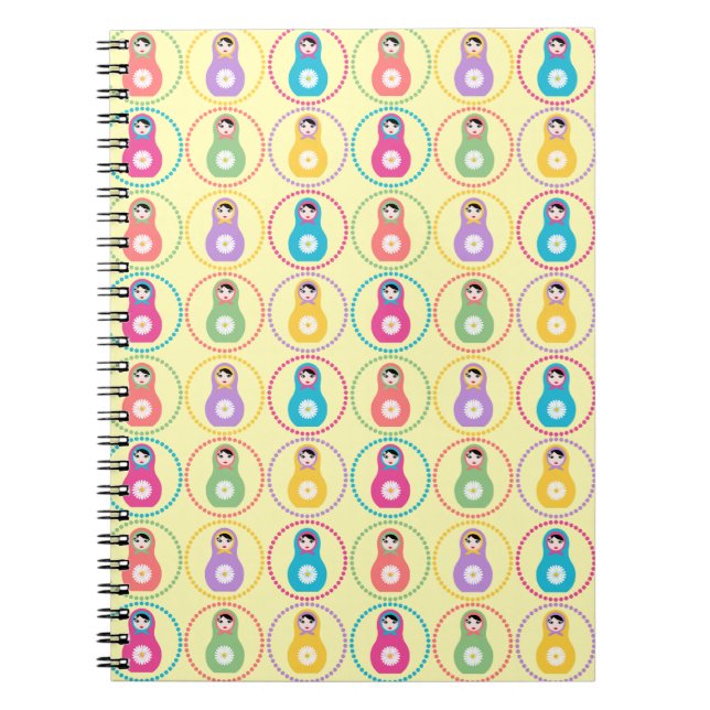 Daisyflower Matryoshka Notebook (Front)