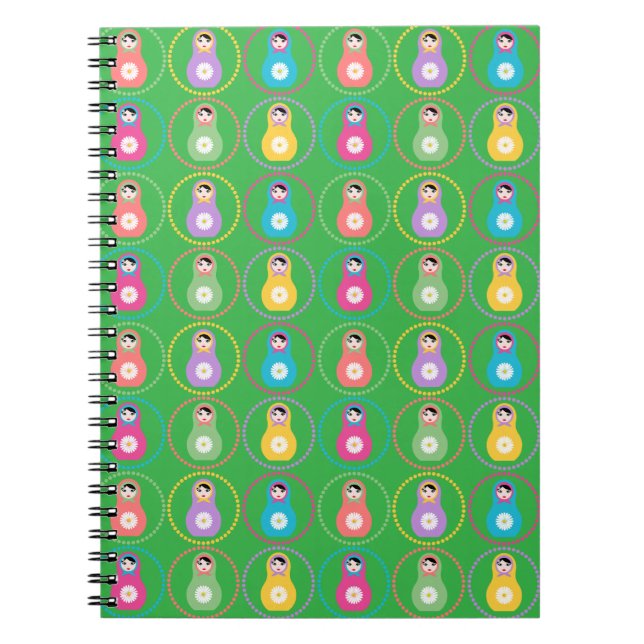 Daisyflower Matryoshka Notebook (Front)