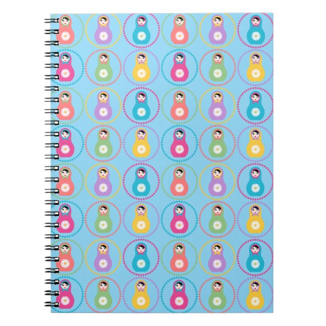 Daisyflower Matryoshka Notebook (Front)