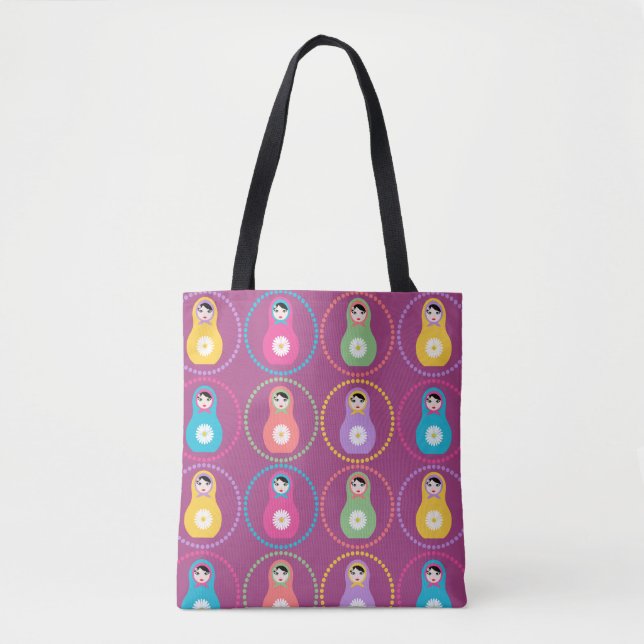 Daisyflower Matryoshka  Tote Bag (Front)