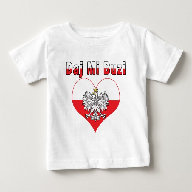Daj Mi Buzi Eagle Heart Baby T-Shirt (Front)