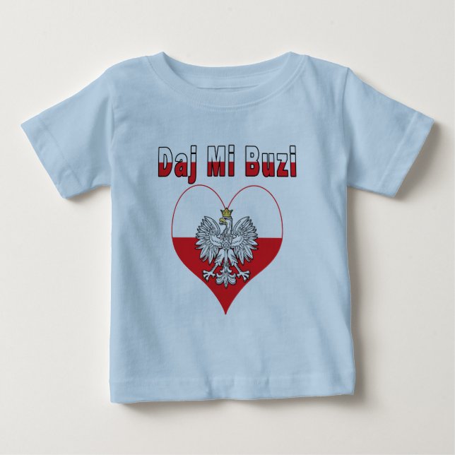 Daj Mi Buzi Eagle Heart Baby T-Shirt (Front)
