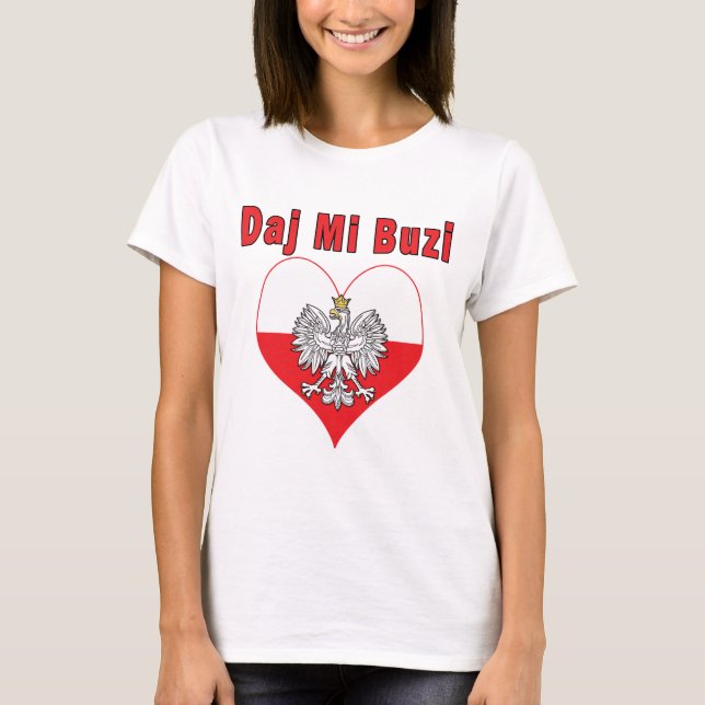 Daj Mi Buzi Eagle Heart T-Shirt (Front)