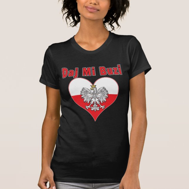 Daj Mi Buzi Eagle Heart T-Shirt (Front)