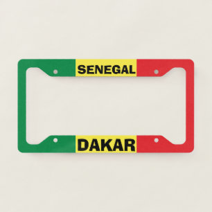Dakar Senegal Custom License Plate Frame