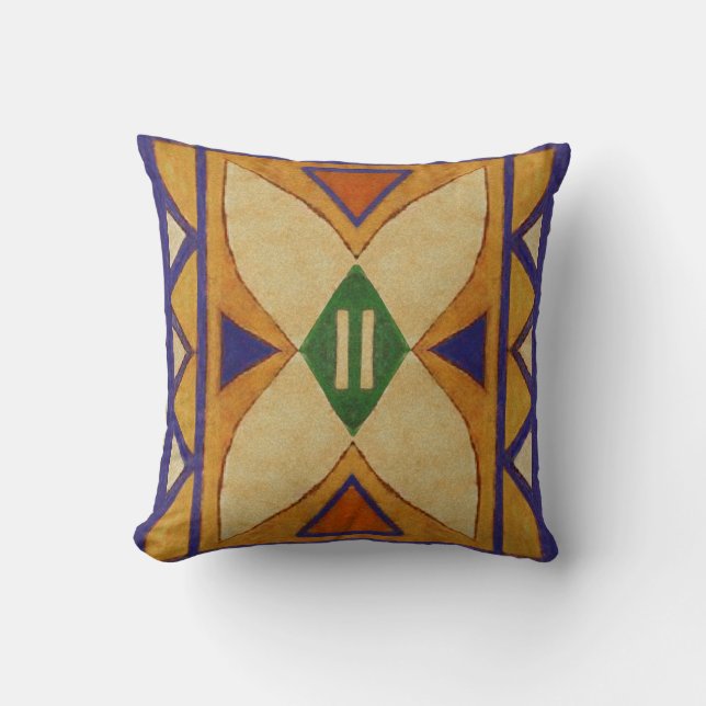 Dakokota 1860's Parfleche style pillow (Front)