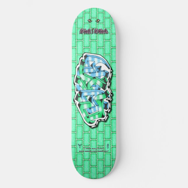 Dakota 02 ~ Custom Graffiti Art Pro Skateboard Deck (Front)