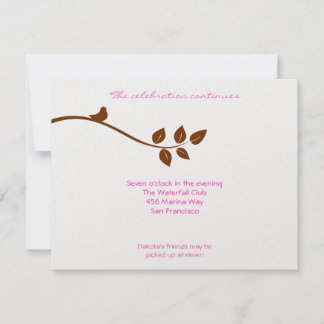 Dakota Bat Mitzvah Wedding METALLIC PAPER Invitation