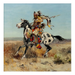 “Dakota Chief” Western Art by Charles M Russell
