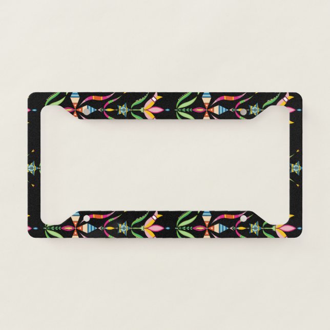 Dakota Floral License Plate Cover (Front)