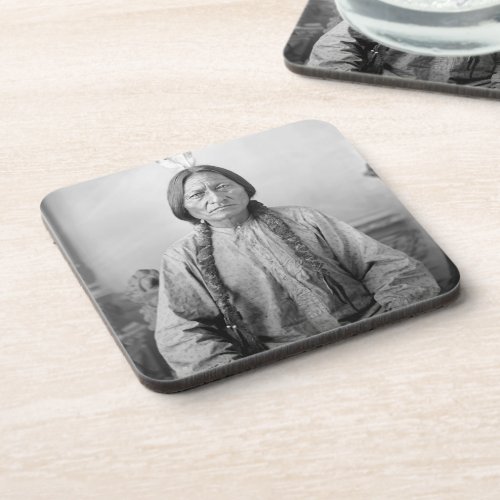 Dakota Leader Sitting Bull Native American Indian  Beverage Coaster