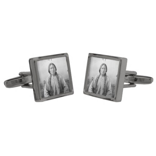 Dakota Leader Sitting Bull Native American Indian  Cufflinks